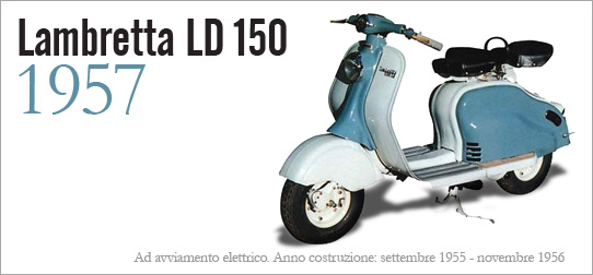 Lambretta LD 150 ad avviamento elettrico (1957)